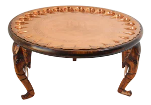 Moorish Turkish Copper Tray Table