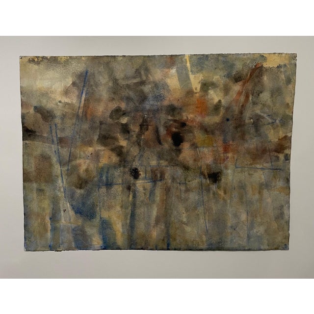 Pawel Kontny, Large Modernist Abstract Expressionist Watercolor Painting Bauhaus Weimar Artist For Sale - Image 4 of 4