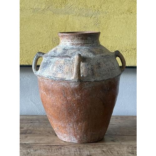 Gold Antique Berber Clay Vase, 1800s For Sale - Image 8 of 8