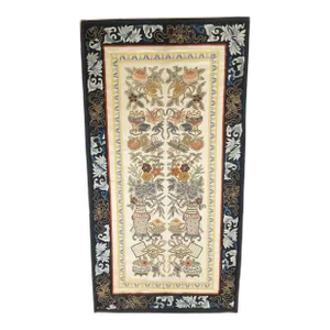 Chinese Silk Embroidered Robe Sleeve Panel