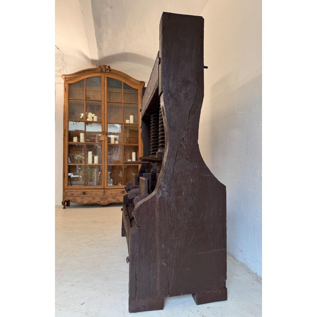 Large Antique Rustic Wine Press For Sale - Image 15 of 18