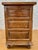 Brown Spanish Castilian Solid Wood Chest of Drawers, Mid 20th Century For Sale - Image 8 of 11