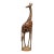 Mid 20th Century Hand-Carved Hardwood Giraffe Sculpture, African Folk Art For Sale