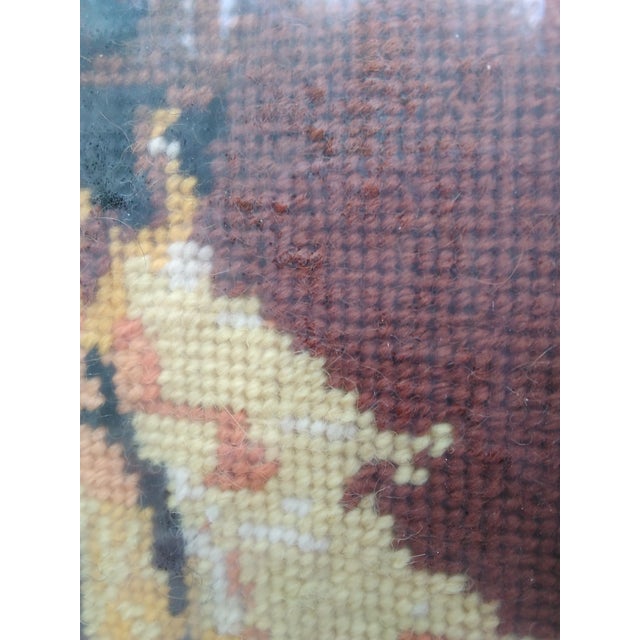 1970s Framed Tiger Needlepoint For Sale In Las Vegas - Image 6 of 9