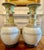 Pair of Large 23” Chinese Jingdezhen Famille Rose Porcelain Peacock Vases on Wood Stands For Sale - Image 9 of 14
