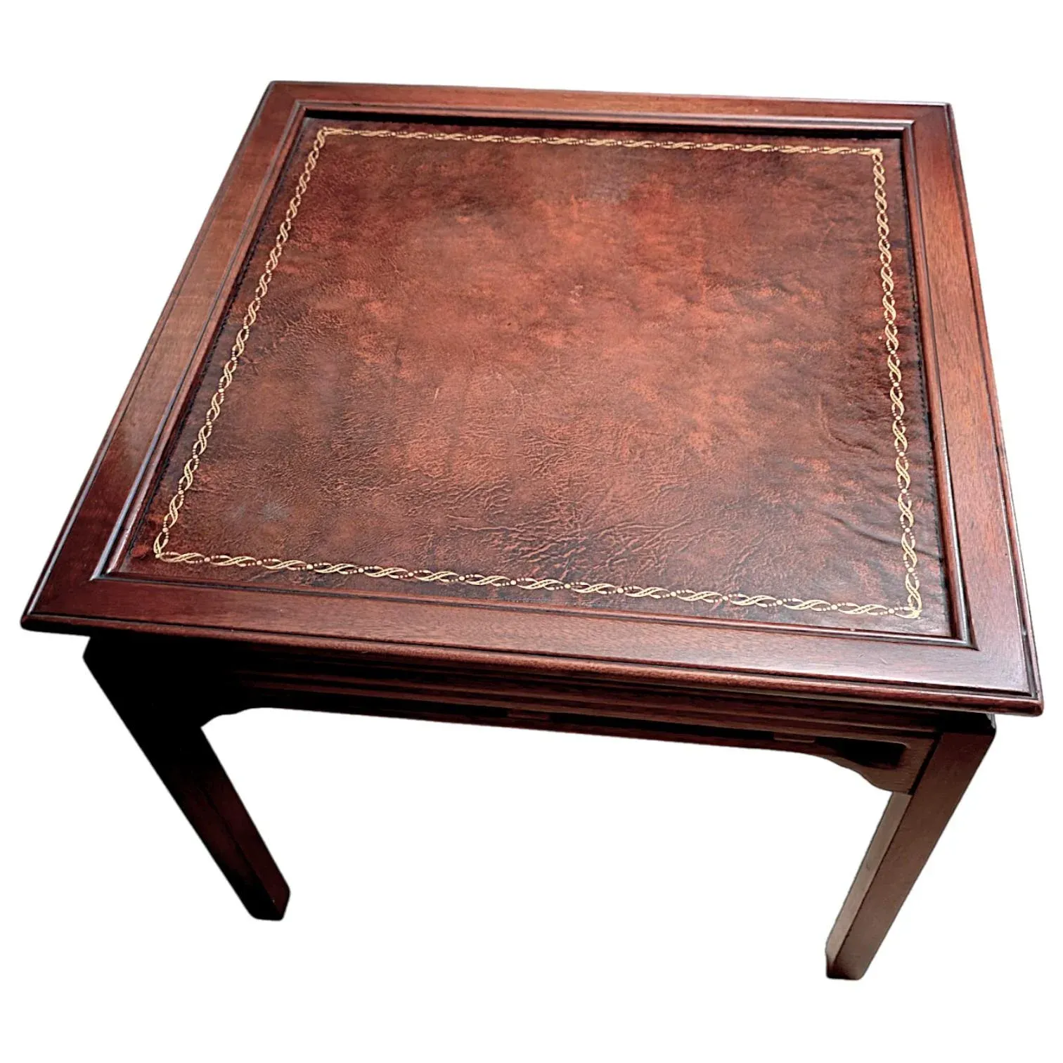 1940s Vintage Hardwood Asian Inspired Side Tables by Ferguson Bros