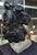 Statue Horse Horse in Black Painted Cement, Italy For Sale - Image 4 of 10