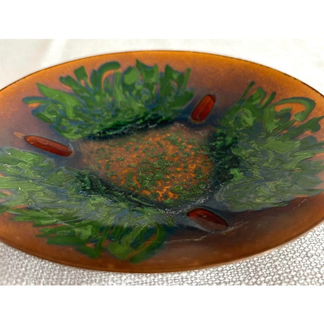 Mid 20th Century Gump’s San Francisco Signed Edwards Star Copper and Enamel Plates- Set of 4 For Sale - Image 9 of 10