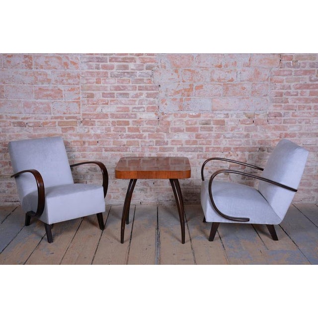 Art Deco Lounge Chairs by J. Halabala for Up Závody, 1930s, Set of 2 For Sale - Image 10 of 14