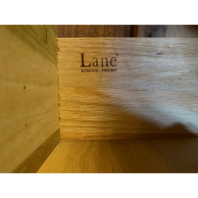 1970s Lane Brutalist Pueblo Armoire and Nightstand Set MCM For Sale - Image 14 of 14