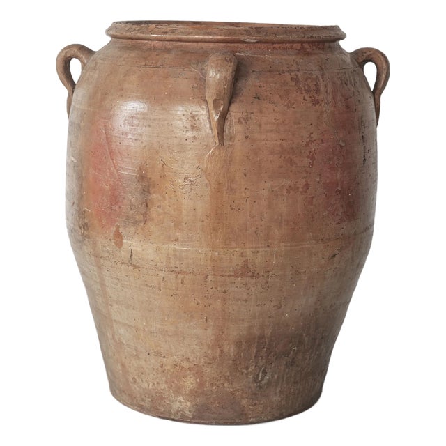 Large Antique Mediterranean Olive Pot, 19th Century For Sale