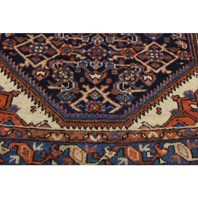 Early 20th Century Antique Persian Bakhtiari Accent Rug, 03'03 X 04'10 For Sale - Image 4 of 9