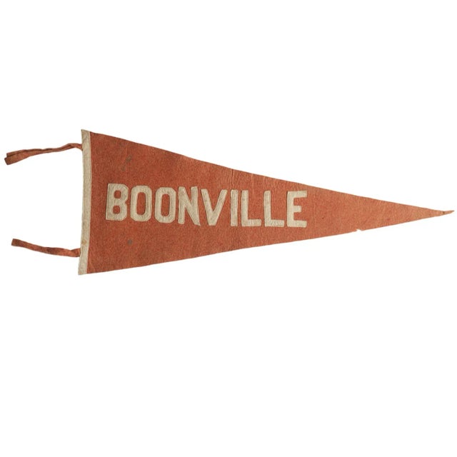 Antique Boonville Felt Flag Pennant For Sale In New York - Image 6 of 6