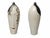 Postmodern Set of 3 Sculptural 1980’s Art Nouveau-Style Figurative Face Vases / Modern Art Pottery Vessels For Sale - Image 3 of 11