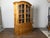 French Chapeau de Gendarme 19th Century Carved Elm Cabinet with Glass Doors For Sale - Image 10 of 12