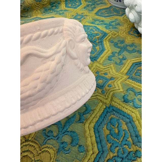 Vintage Neoclassical Terracotta Planter With Classical Faces For Sale - Image 9 of 10