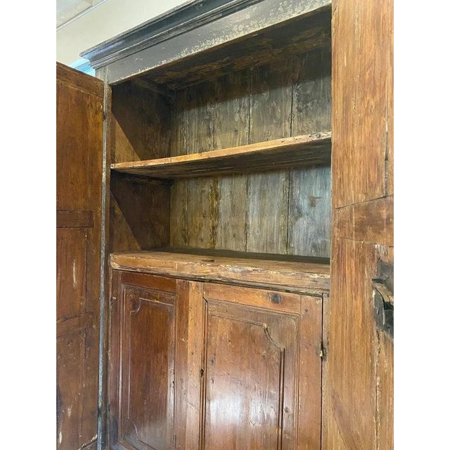 Ebonized Two-Door Pine Cabinet, Italy, 19th Century For Sale - Image 10 of 12