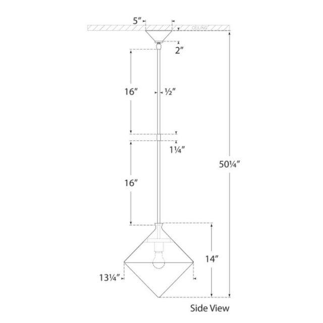 Modern AERIN for Visual Comfort Signature Sarnen Small Pendant in Burnished Silver Leaf with White Glass For Sale - Image 3 of 3