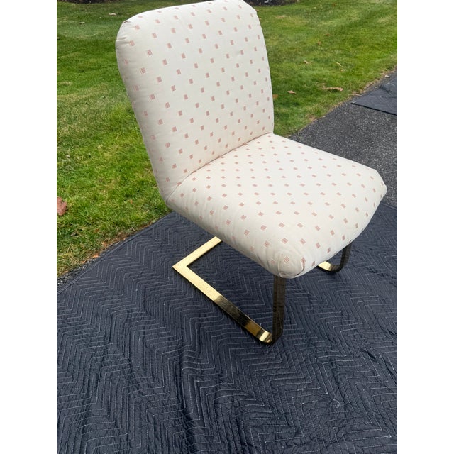 1980s Milo Baughman for Thayer Coggin Cantilever Hollywood Regency Accent Chair For Sale - Image 5 of 15