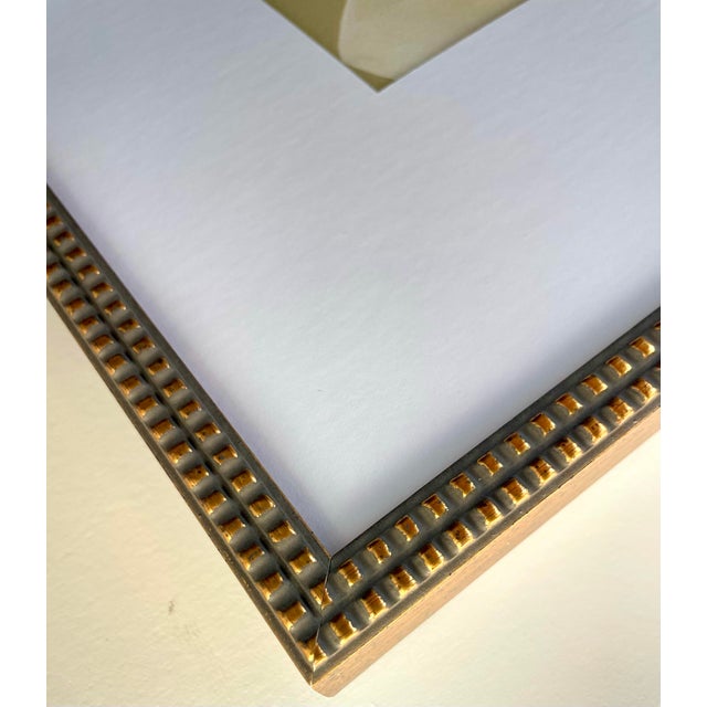 Contemporary 2025 "Crescita" Contemporary Abstract Painting on Cotton Paper by Artist r.k. Red For Sale - Image 3 of 3