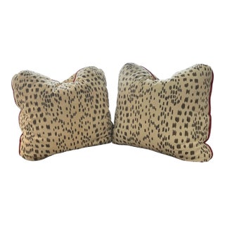 Pair of Brunschwig &Fils Les Touches Pillows For Sale