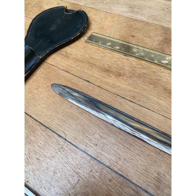 Lancel Steel Desk Set with Leather Case, France, 1960s, Set of 4 For Sale - Image 12 of 15