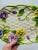 Shabby Chic Vintage Ceramic Pansy Platter For Sale - Image 3 of 7