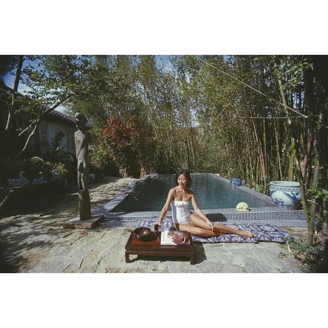 Slim Aarons, Cecily Godfrey, Estate Stamped Photographic Print, 1979 / 2020s For Sale