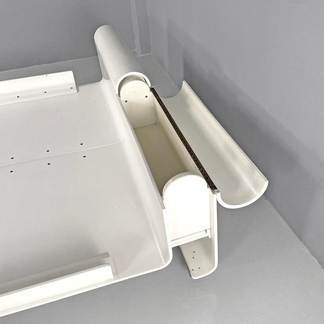 Italian Modern Double Bed in White Wood by Benatti, 1970s For Sale - Image 11 of 18