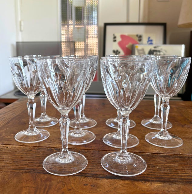 Glass Vintage Hand-Blown Crystal Service from Cristallerie De Lorraine, 1950, Set of 38 For Sale - Image 7 of 8