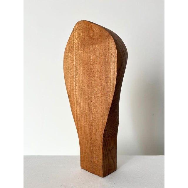 1960s Modernist Abstract Bust Sculpture in Wood, Britain, Mid-20th Century For Sale - Image 5 of 9