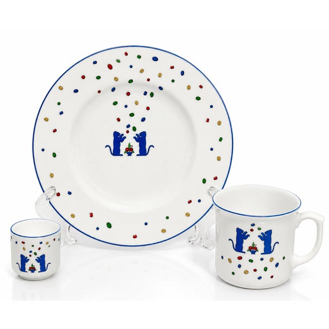 A charming and increasingly collectible vintage Cartier porcelain child’s dining set from the coveted La Maison des...