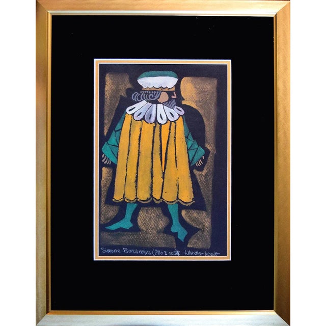 Contemporary Original Framed Paintings of Characters From the Opera Simon Boccanegra by Giuseppe Verdi For Sale - Image 3 of 11