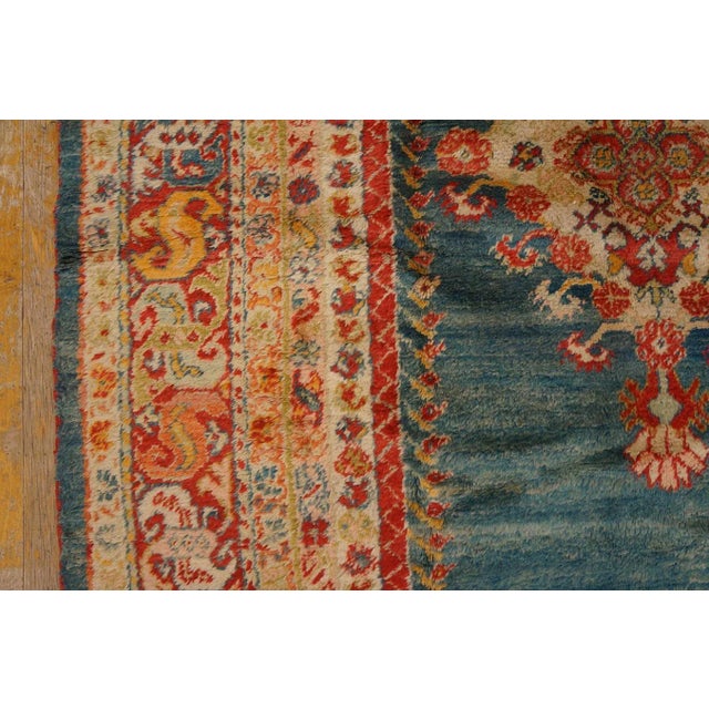 Late 19th Century Turkish Angora Oushak Carpet ( 5' 2'' x 9' 4'' - 157 x 284 ) For Sale - Image 10 of 11