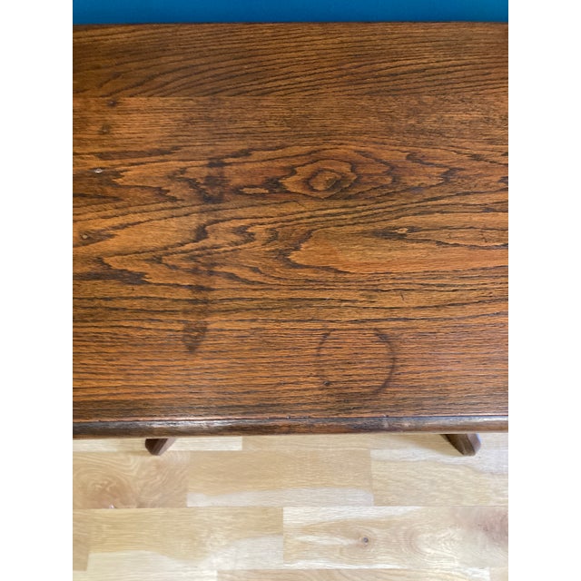 Late 19th Century Antique Solid Oak Hand Carved Side Table Chairish