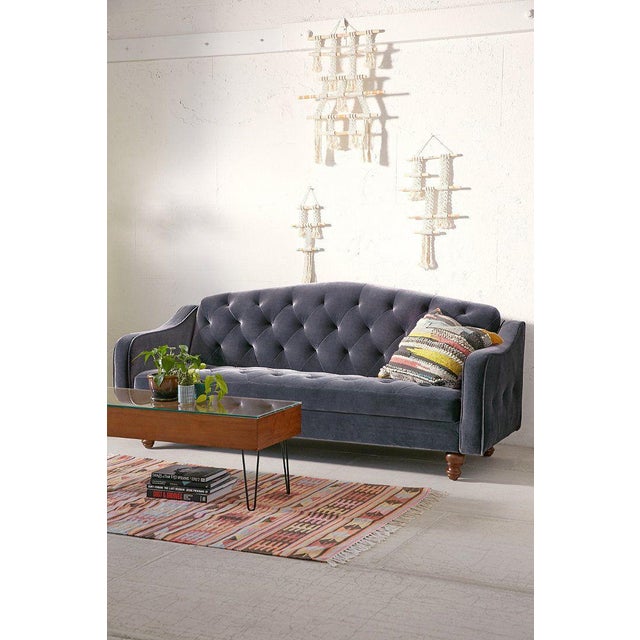Ava Velvet Tufted Sleeper Sofa Chairish