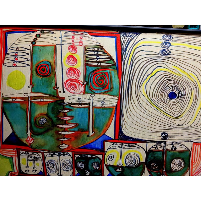 Friedensreich Hundertwasser Surrealist Giclee Art Tryptic For Sale - Image 9 of 16