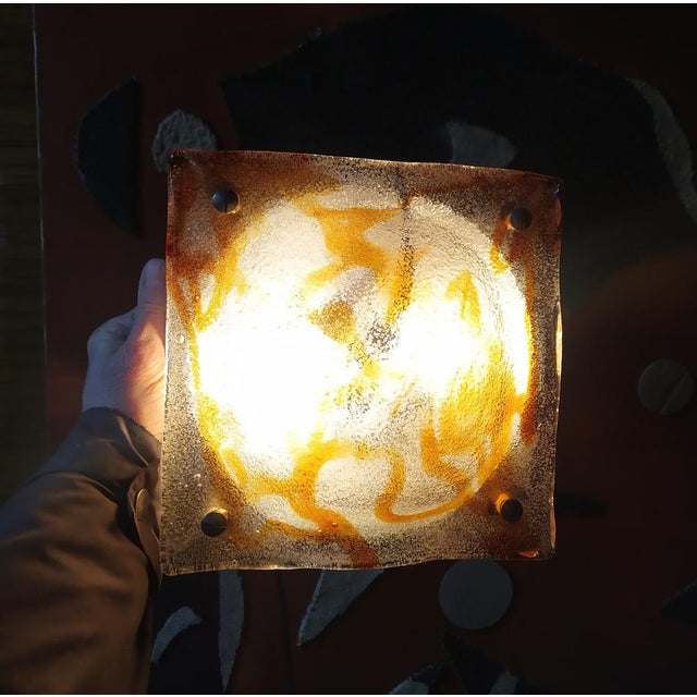 Metal Vintage Wall Light from Mazzega, 1970s For Sale - Image 7 of 10