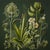 This fine art print reproduces a beautifully detailed 19th-century botanical illustration depicting an elegant arrangement...