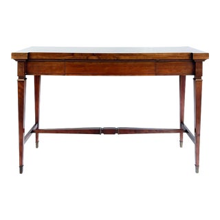Late 20th Century Vintage Italian Annibale Colombo Expanding Console Table With Drawer For Sale