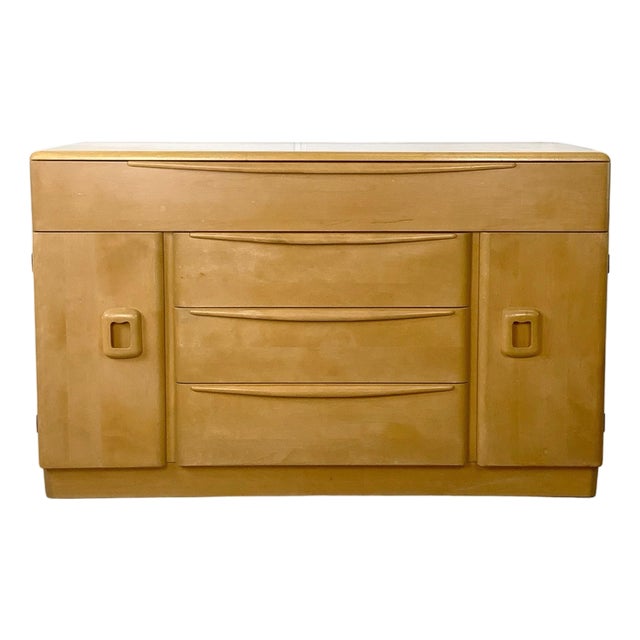 Vintage Heywood-Wakefield Encore Wheat Finish Buffet Sideboard For Sale