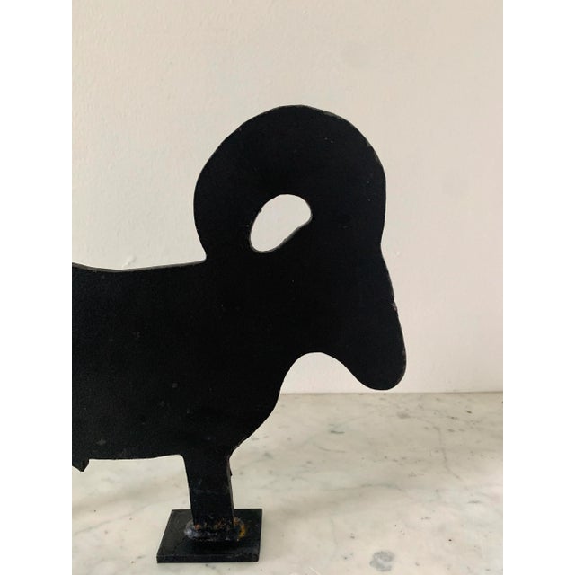 Early 20th Century Vintage Cast Iron Farm Animals Silhouette Door Stops, Set of 3 For Sale - Image 5 of 13