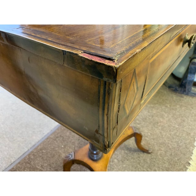 Circa 1820 New York Federal Carved and Inlaid Side Table For Sale - Image 16 of 17