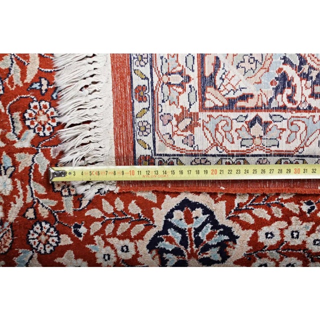 Kashmir Silk Rug, India For Sale - Image 6 of 8