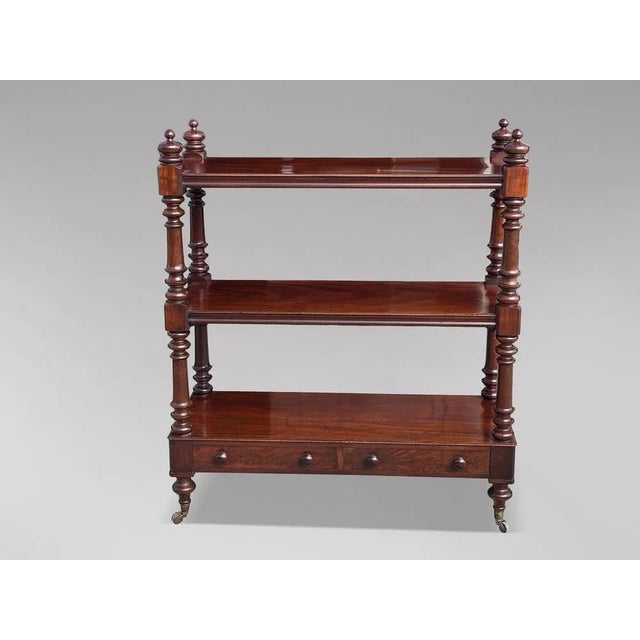 Antique Victorian Mahogany Dumb Waiter, 1860 For Sale - Image 11 of 13