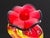 Red Murano Glass Vase by Toso Murano, 1980s For Sale - Image 8 of 10