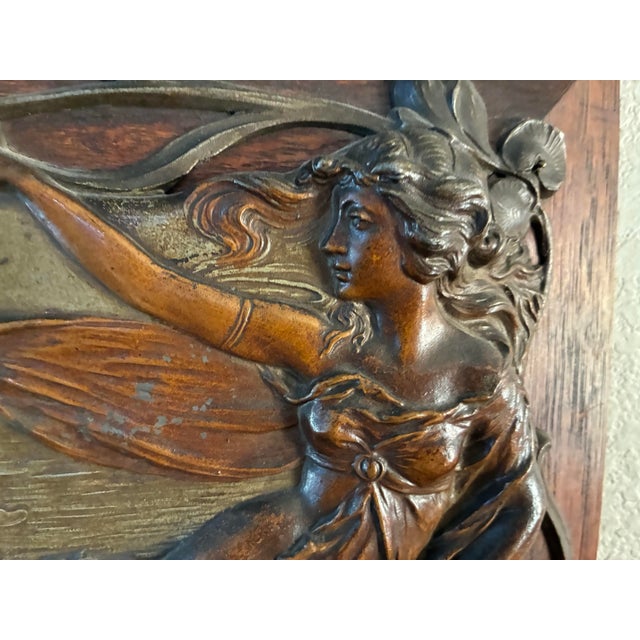 Beautiful French Art Nouveau Wall Plaques For Sale - Image 4 of 7