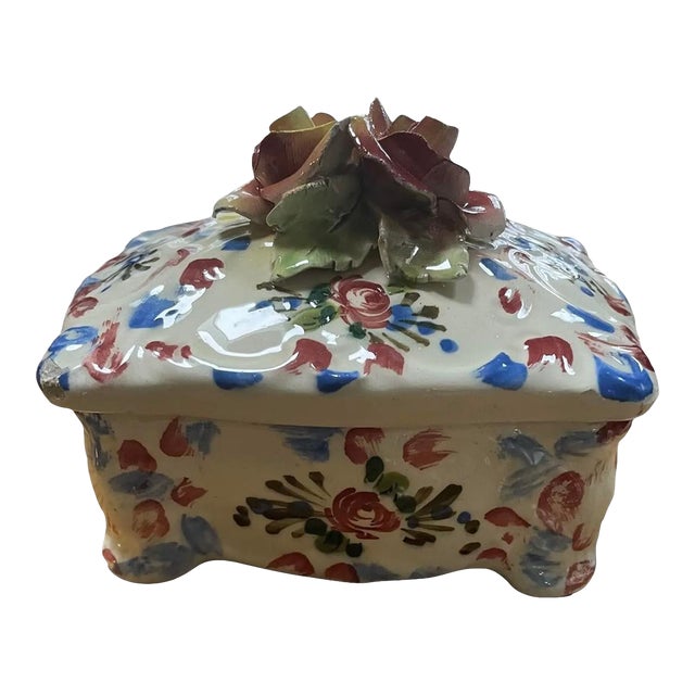 Vintage Hand Painted Italian Box For Sale