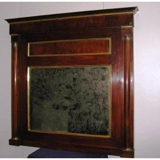 Antique Empire Style Mantelpiece Mirror, Early 19th Century For Sale - Image 15 of 16