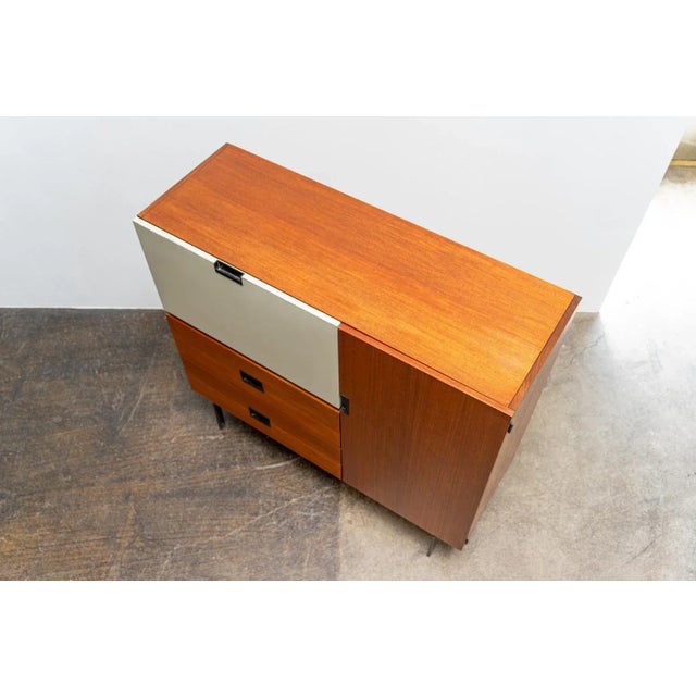 Brown Japanese CU01 Highboard by Cees Braakman for Pastoe, 1958 For Sale - Image 8 of 13
